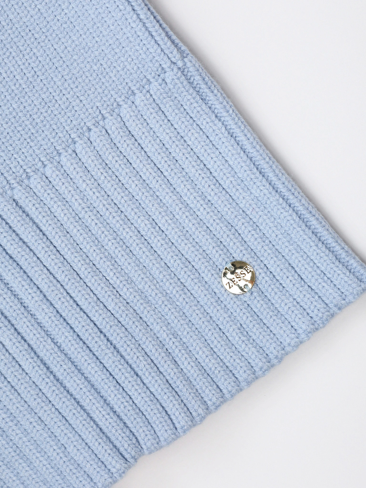 Шарф-снуд голубого цвета